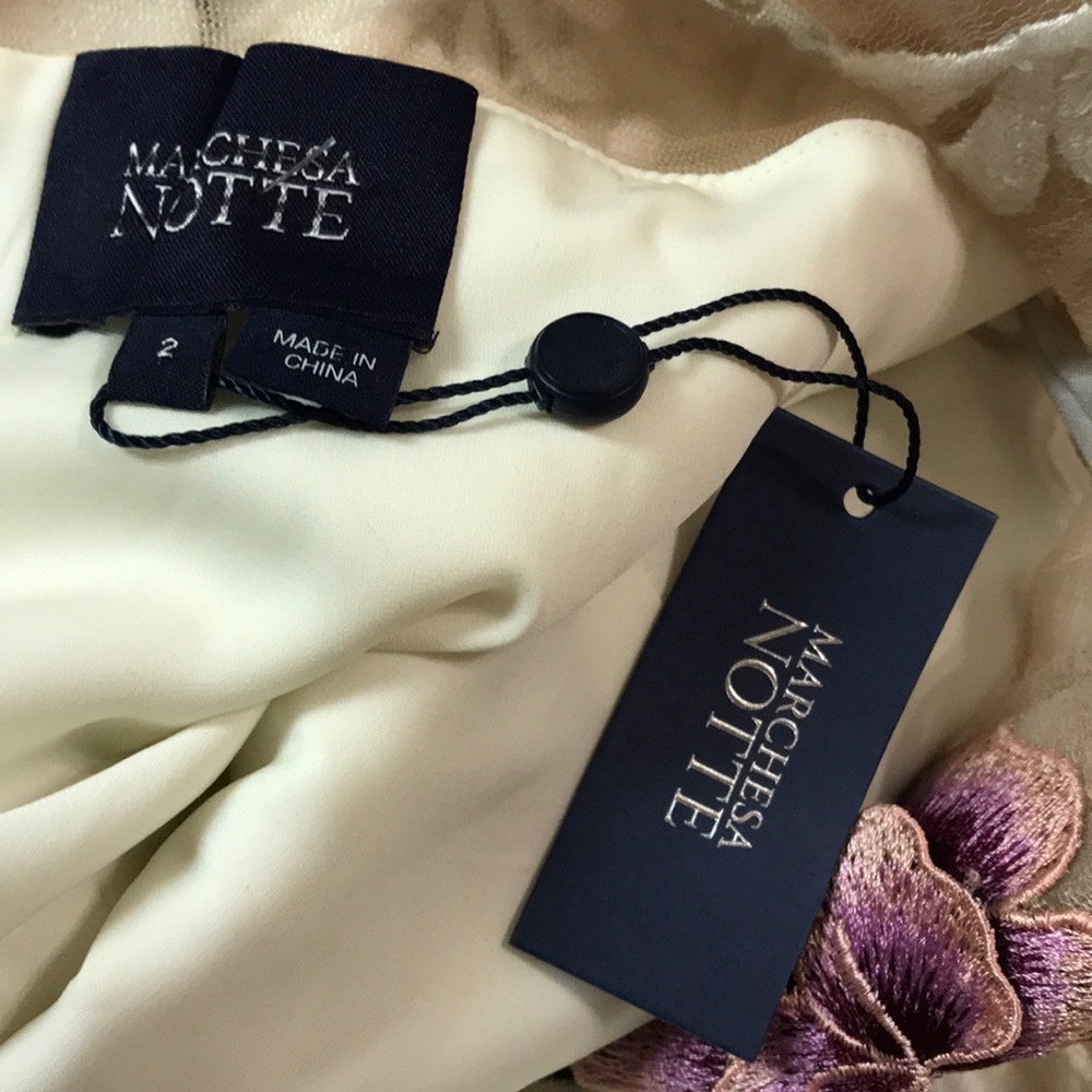 new bhldn Gabrielle Embroidered Marchesa Notte - Picture 7 of 7